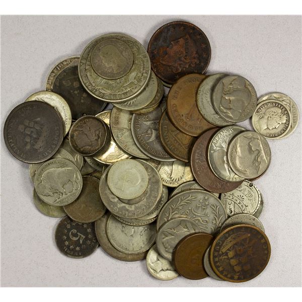 WORLDWIDE: LOT of 68 coins