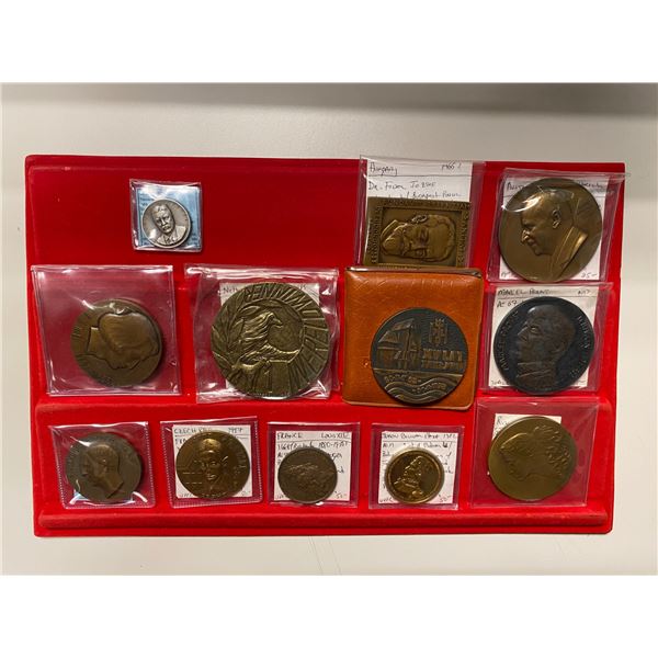 WORLDWIDE: LOT of 12 medals
