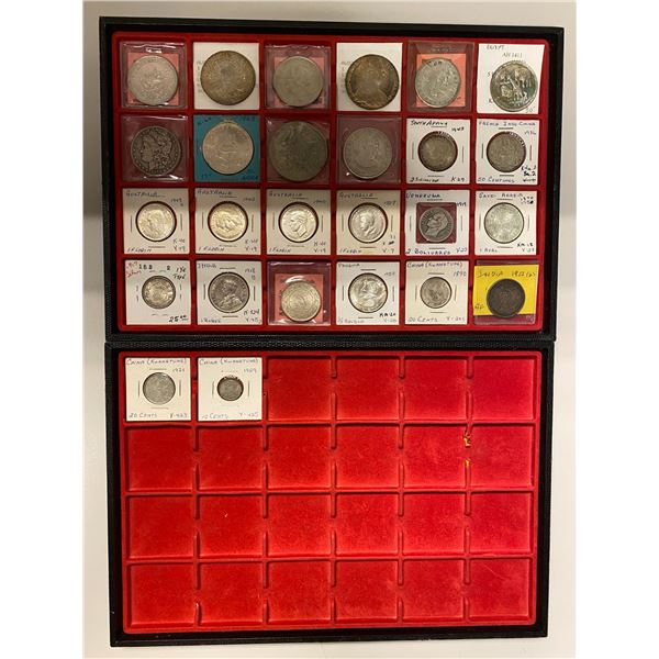 WORLDWIDE: LOT of 26 coins