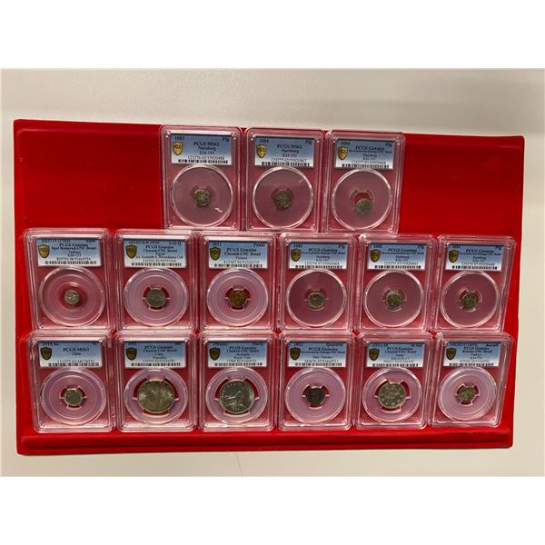WORLDWIDE: LOT of 15 coins