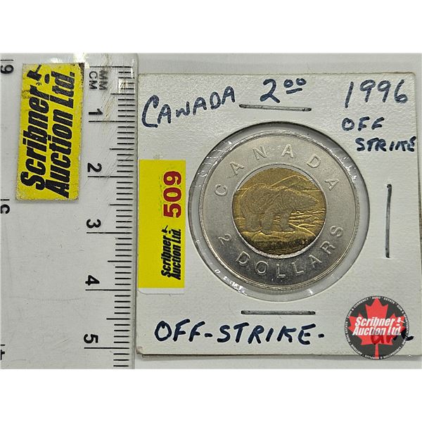 Canada $2 Toonie 1996 (Off-Strike)