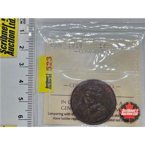 Canada Large Cent 191 (ICCS Cert : AU55)