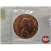Image 3 : Canada One Cent 1957 (ICCS Cert : MS65 : Hanging 7 ; Red)
