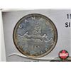 Image 2 : Canada 1965 Canadian Silver Dollars Types (4 Encased)  (Note : Case Cracked)