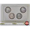 Image 6 : Canada 1965 Canadian Silver Dollars Types (4 Encased)  (Note : Case Cracked)