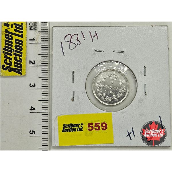 Canada Five Cent 1881H