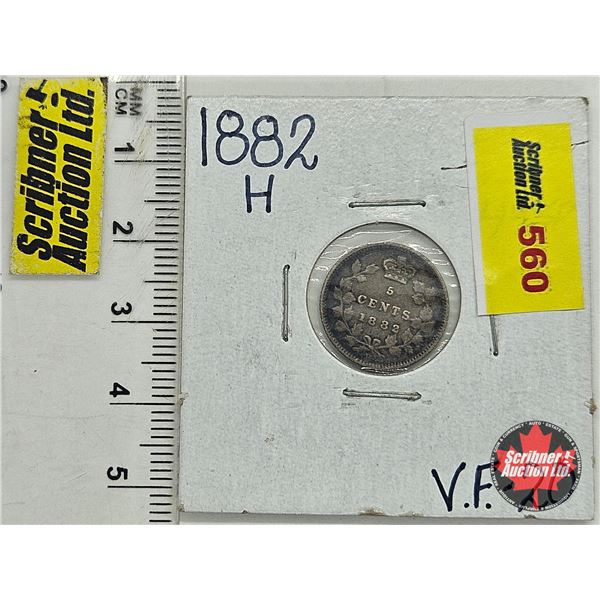 Canada Five Cent 1882H