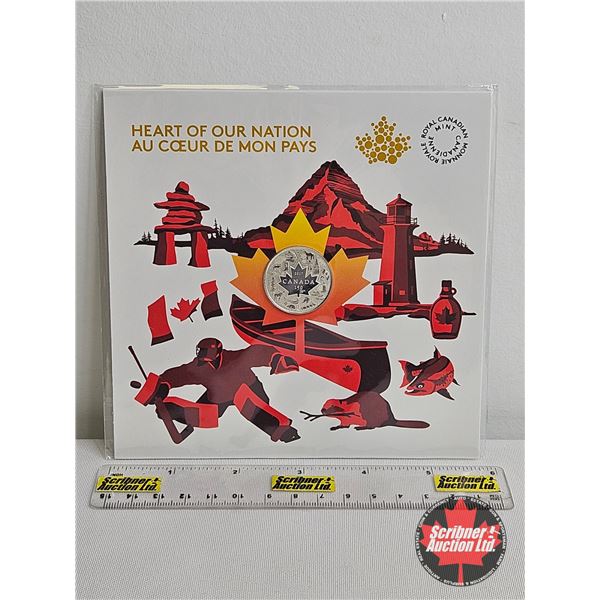 RCM Canada 2017 : $3 Fine Silver Coin : Heart Of Our Nation (99.99%) (Unopened)