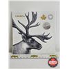 Image 1 : RCM Canada 2018 : $3 Fine Silver Coin : Caribou (99.99%) (Unopened)
