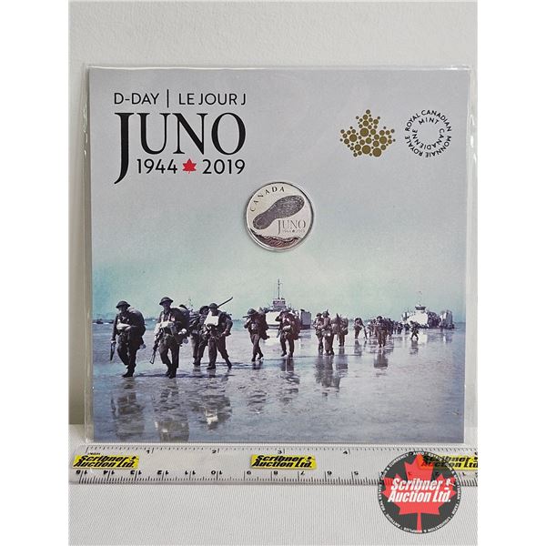 RCM Canada 2019 : $3 Fine Silver Coin : 75th Anniversary of the Normandy Campaign : D-Day at Juno Be