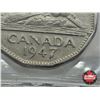 Image 3 : Canada Five Cent 1947 (ICCS Cert : VF30 : Dot)