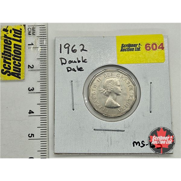 Canada Five Cent 1962 Double Date