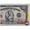 Image 3 : Dominion of Canada Twenty Five Cent "Shinplaster" 1923 : McCavour/Saunders #214925