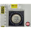 Image 1 : USA JOHN F KENNEDY Memorial Half Dollar 1964 "Commemorated by THE SINGER COMPANY ~ MAY, 1964"