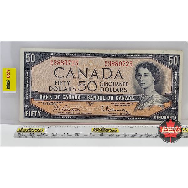 Canada $50 Bill 1954 : Beattie/Rasminsky #BH3880725