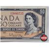 Image 3 : Canada $50 Bill 1954 : Beattie/Rasminsky #BH3880725
