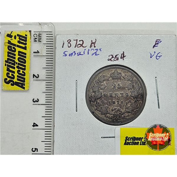 Canada Twenty Five Cent 1872H Sm2