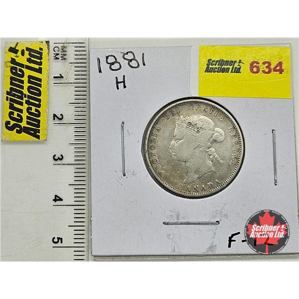 Canada Twenty Five Cent 1881H