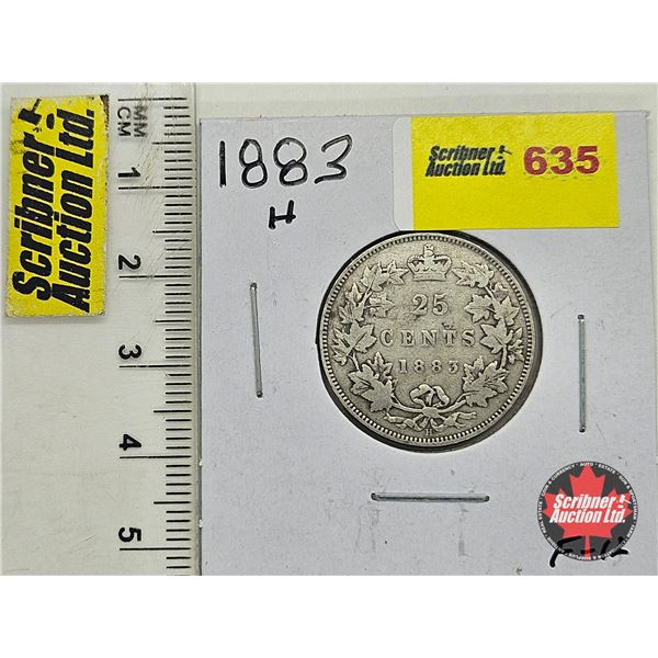 Canada Twenty Five Cent 1883H
