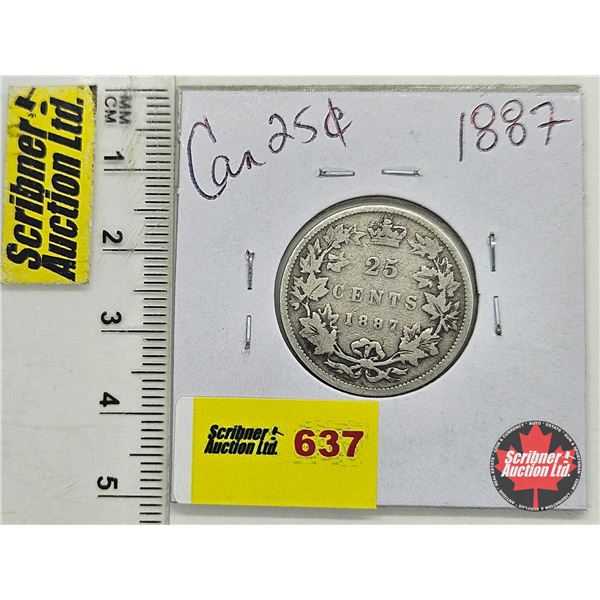 Canada Twenty Five Cent 1887