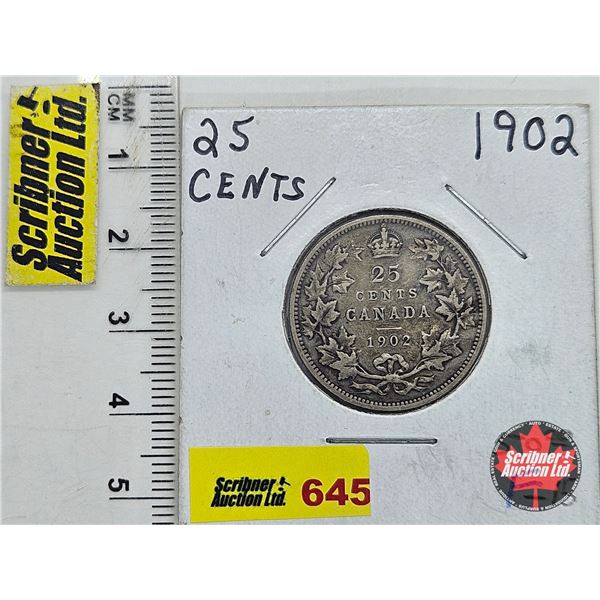 Canada Twenty Five Cent 1902