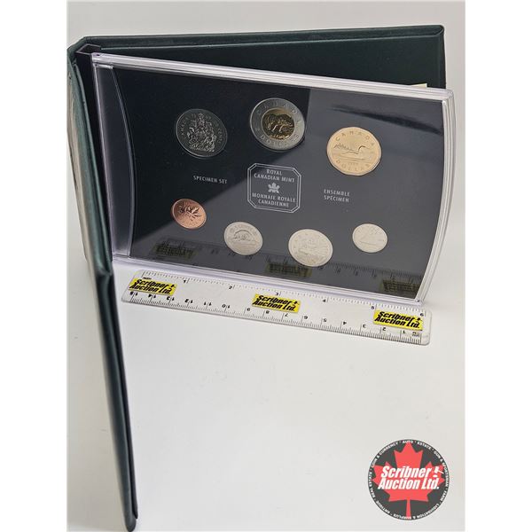 RCM Canada 1999 Specimen Set of Canadian Coins (c/w COA : Note: COA has personalized handwritten not