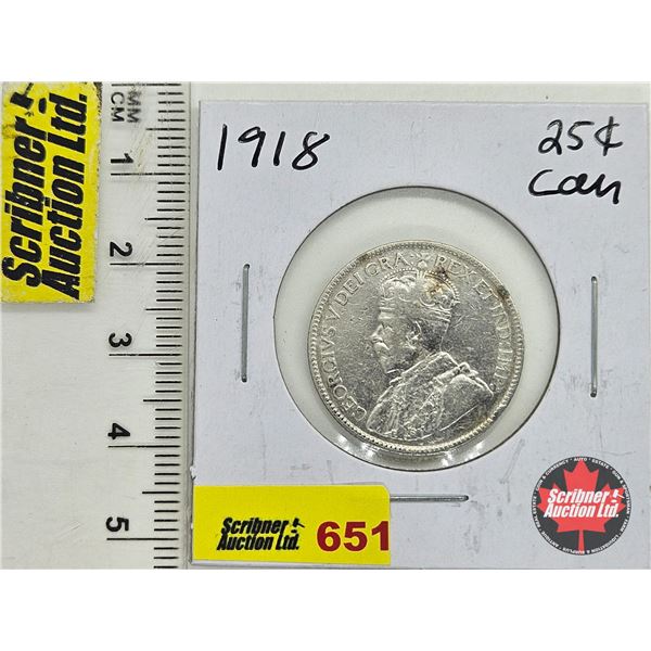 Canada Twenty Five Cent 1918