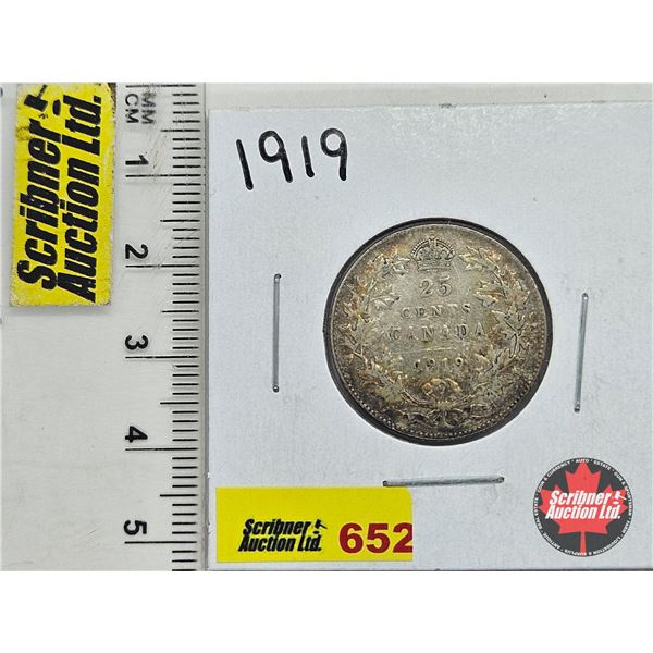 Canada Twenty Five Cent 1919