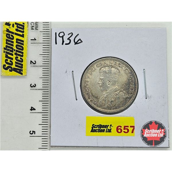 Canada Twenty Five Cent 1936