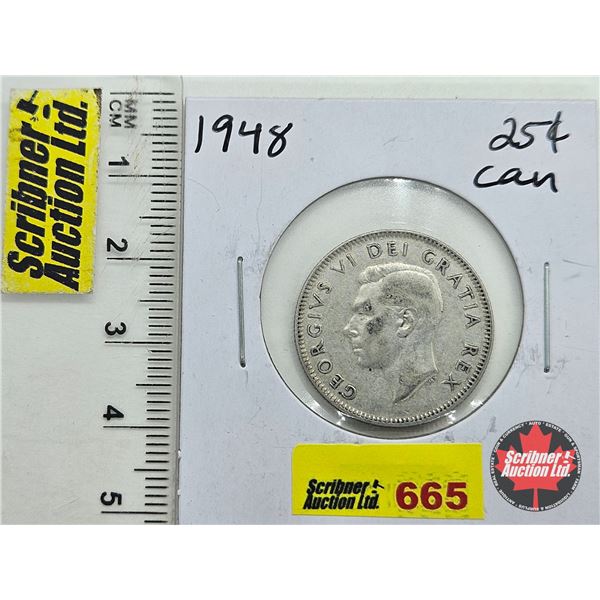 Canada Twenty Five Cent 1948