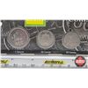 Image 2 : Coins of Ecuador : Five-Coin Set Collector Strip