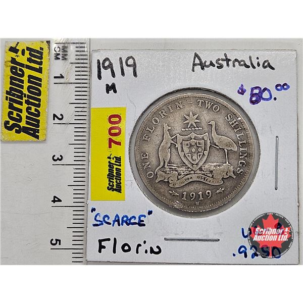 Australia One-Florin Two Shillings 1919M