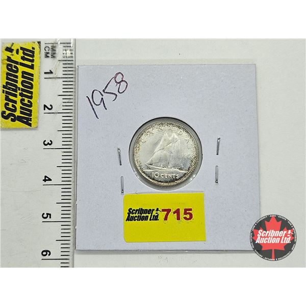Canada Ten Cent 1958