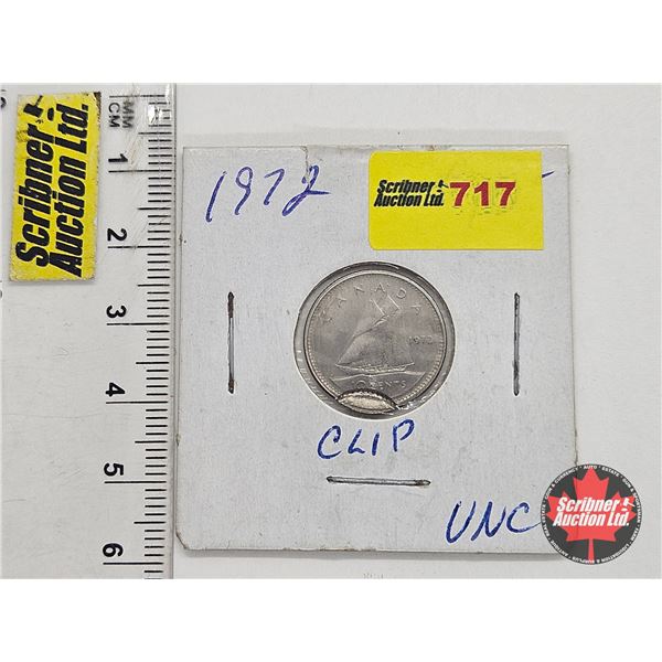 Canada Ten Cent 1972 (Clipped)