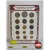 Image 1 : Souvenir from Thailand : Old & Current Thai Coins in Card (15 Coins)