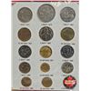 Image 2 : Souvenir from Thailand : Old & Current Thai Coins in Card (15 Coins)