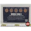 Image 4 : United States Minted Coin Set : World War I : Lincoln Wheat Penny Collection (Hardshell Case)