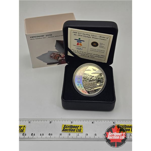 RCM Canada 2008 : $25 Sterling Silver : Home of the 2010 Olympic Winter Games (COA #7784)