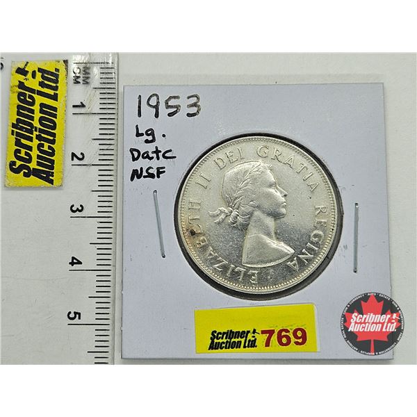 Canada Fifty Cent 1953 Lg Date NSF