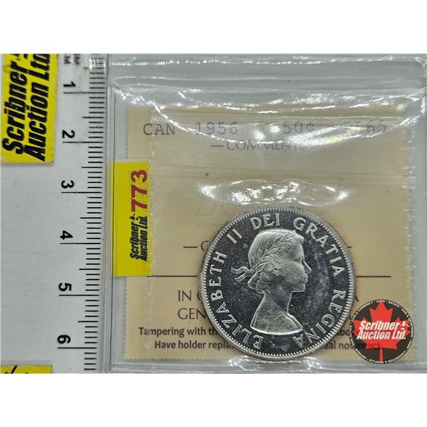 Canada Fifty Cent 1956 (ICCS Cert : PL65)