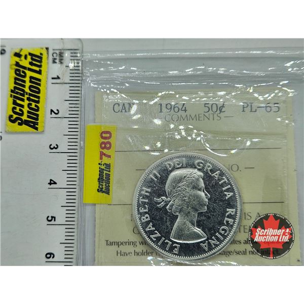 Canada Fifty Cent 1964 (ICCS Cert : PL-65)