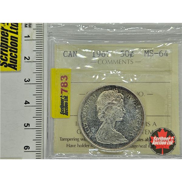 Canada Fifty Cent 1967 (ICCS Cert : MS-64)