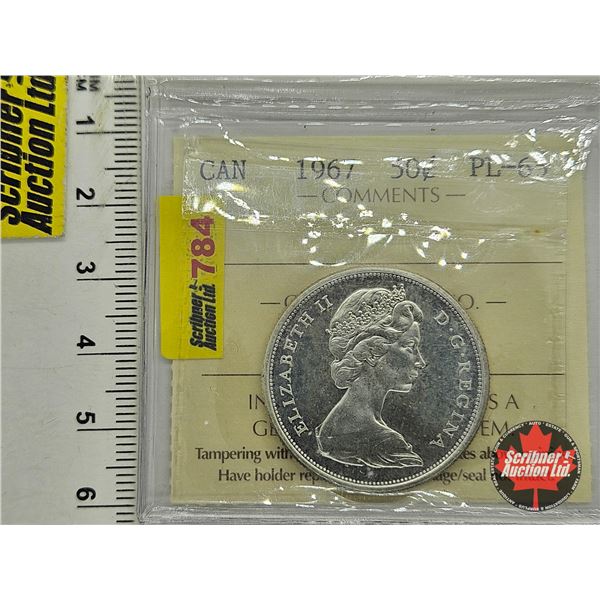 Canada Fifty Cent 1967 (ICCS Cert : PL-65)