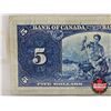 Image 5 : Bank of Canada $5 Bill 1937 : Gordon/Towers #HC4852009