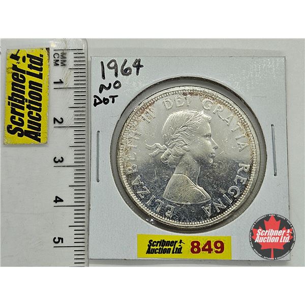 Canada Dollar 1964 No Dot