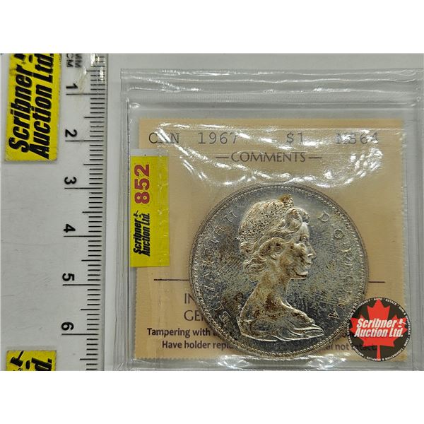 Canada Dollar 1967 (ICCS Cert : MS64)