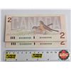 Image 2 : Canada $2 Bills 1986 (50 Consecutive) : Thiessen/Crow #BUV0850900-949