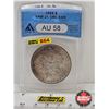 Image 1 : USA Morgan Dollar 1889 (ANACS Cert : AU58 : Double Ear)