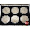 Image 2 : REPLICA USA DOLLARS (6) : 1795; 1796; 1804; 1872; 1878; 1906 (c/w case - not proper fit for round ca