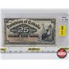 Image 1 : Dominion of Canada Twenty Five Cent "Shinplaster" 1900 : Boville